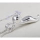 thumbnail image 4 of Collar S.Leaf de plata de ley con forma de gato para mujer con extensor, 4 of 9