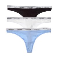 Tanga Calvin Klein Modern Logo Para Mujer, Paquete De 3, Talla L