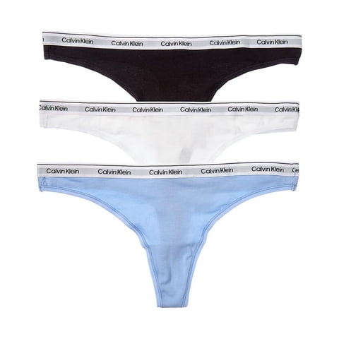 Tanga Calvin Klein Modern Logo Para Mujer, Paquete De 3, Talla L