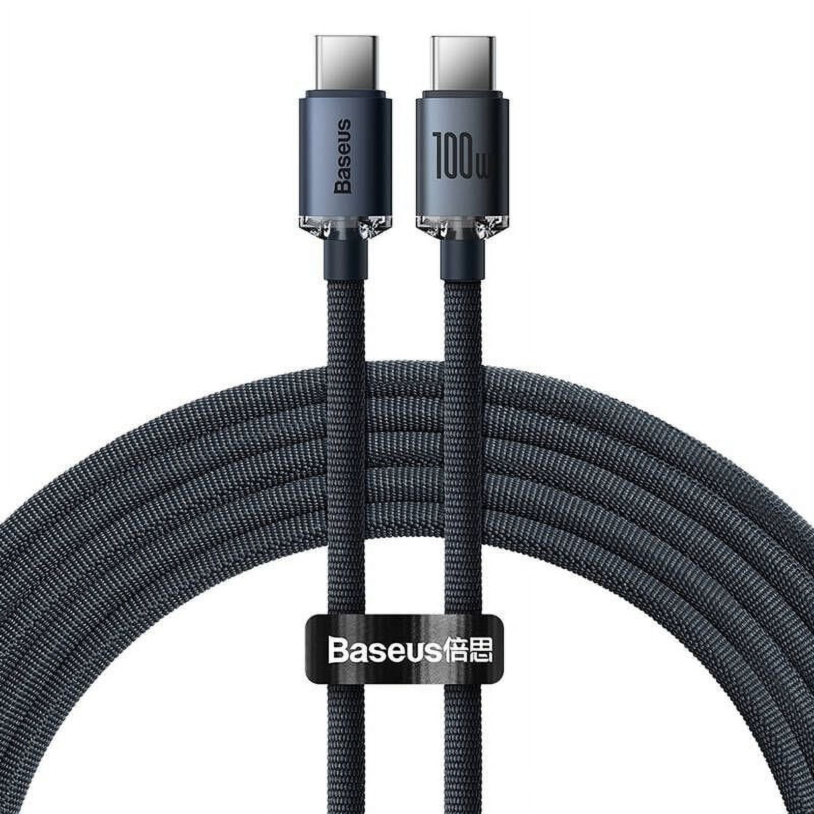 Baseus - Cable Tipo-c A Tipo-c De 100w Y 1.2 Mt En Color Negro