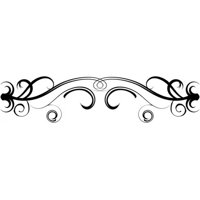 Rienda Libre Graphics - Decomural Swirling Symmetrical Lines Border Floral Ws-18074