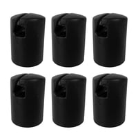 Ioensy - 6 Piezas Trampoline Enclosure Poste Black Trampoline Accesorios