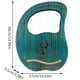 thumbnail image 5 of Arpa lira, ágata, 19 cuerdas de metal, sillín de arce, cuerpo de caoba, 5 of 7