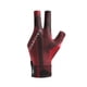 thumbnail image 2 of Guantes De Billar De Secado Rápido Antideslizantes Para Tacos De Billar Para Jugar Adultos Mujeres Negro Y Rojo, 2 of 5