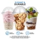 thumbnail image 5 of Vasos de plástico para postres Stock Your Home 350 ml con tapas (juego de 50), 5 of 7