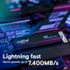 thumbnail image 2 of SSD Crucial T500 de 2 TB Gen4 NVMe M.2 interno con disipador térmico, 2 of 6
