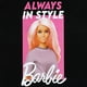 thumbnail image 2 of Camiseta Barbie para niñas negra 7, 2 of 2