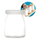 thumbnail image 1 of Frasco vidrio redondo yogur 100 ml tapa plástica 20u #5, 1 of 3