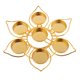thumbnail image 1 of Soporte de Lámpara Estilo Loto para 7 Velas Oro, 1 of 3
