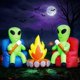 thumbnail image 1 of Inflable DomKom de 1,8 m con extraterrestres y luces LED – Halloween, 1 of 6