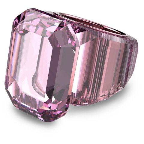 Anillo Swarovski Lucent Cocktail Cristal Rosa Talla 9