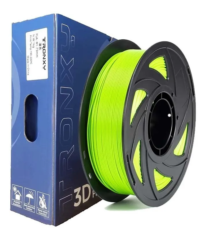 Tronxy - Filamento 3D Pla De 1.75Mm Y 1Kg Verde Fluorescente