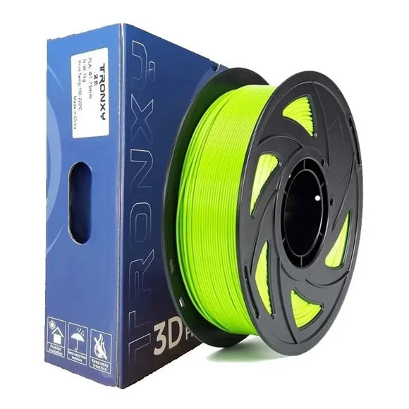 Filamento 3D Pla+ De 1.75Mm Y 1Kg Verde Fluorescente