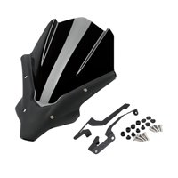 Magideal - Deflector De Viento Delantero Para Parabrisas De Motocicleta, Resistente, Fácil De Instalar, Accesorios Para Motocicleta, Visera Frontal Para Parabris Negro