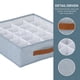 thumbnail image 5 of Caja de Almacenamiento Compartimentada, Contenedor de Tela para Armario, Cesta de Almacenamiento Plegable para Organizar Ropa Azul Claro-20 cuadrícula, 5 of 6
