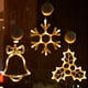 thumbnail image 1 of Paquete de 3 luces navideñas para ventana con ventosas y pilas., 1 of 5