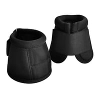 Xusx111 - Botas De Campana De Sobrealcance Balístico Equino --No Turn Horse Botas De Protección Del Casco - Protección Del Casco Amortiguadora Negro, L Un Par