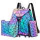 thumbnail image 1 of Mochila LOVEVOOK Geometric Luminous para mujer holográfica, 1 of 6