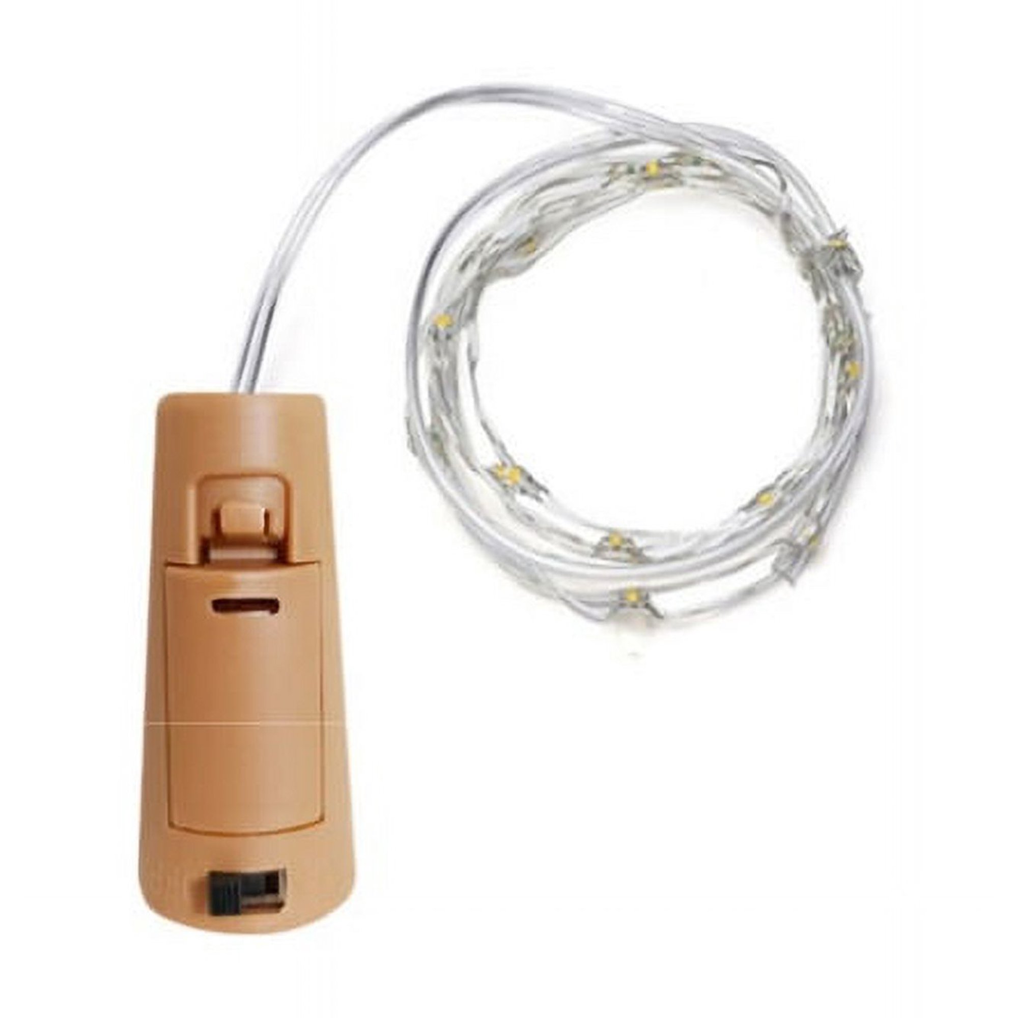 Impormaipu - Luz Hada 1mt Alambre Guirnaldas Led Con Pilas Para Decoración Tipo Corcho Para Botella U Otros Usos Con 3 Pilas Lr44 Incluídas