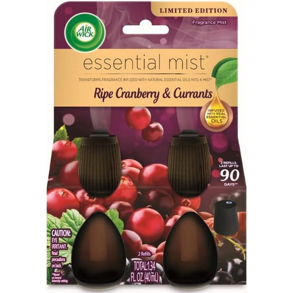 Air Wick Essential Mist Twin Refill para arándanos y grosellas maduros
