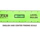 thumbnail image 5 of Level Ruler Mayes 10742 de poliestireno, 30 cm, con frascos de plomada, 5 of 7
