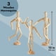 thumbnail image 5 of Modelo De Figura Artística De Madera Articulada 33 Cm Paquete De 3, 5 of 9