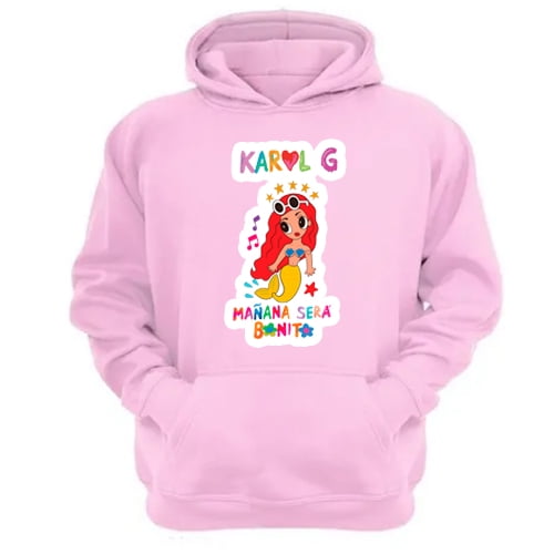 Genérico - Polerón Canguro Karol G Rosa Talla Xl Unisex