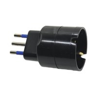 Enchufe Adaptador Schuko Negro 1500W Philco - Sello Sec