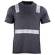 thumbnail image 1 of Polera Hibrida Cinta Reflectiva Manga Corta Gris Talla M, 1 of 4