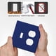 thumbnail image 5 of Cubierta Decorativa Para Tomacorriente Azul Marino De 2 Módulos, 5 of 7