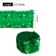 thumbnail image 2 of Uxcell 2.2 Yardas 2" Elástico Lentejuelas Recorte 5 Filas Tira de Lentejuelas Planas Verde, 2 of 4