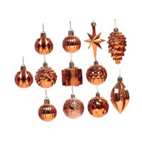 Bothyi - Adornos Para Árbol De Navidad Colgantes Colgantes Para Aniversario Compromiso De Año Nuevo Bronce