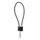 thumbnail image 2 of Cerradura de combinación portátil con cable de acero de 5 mm, cerraduras de equipaje de cable duraderas impermeables antioxidantes para armarios, caja Negro, 2 of 5