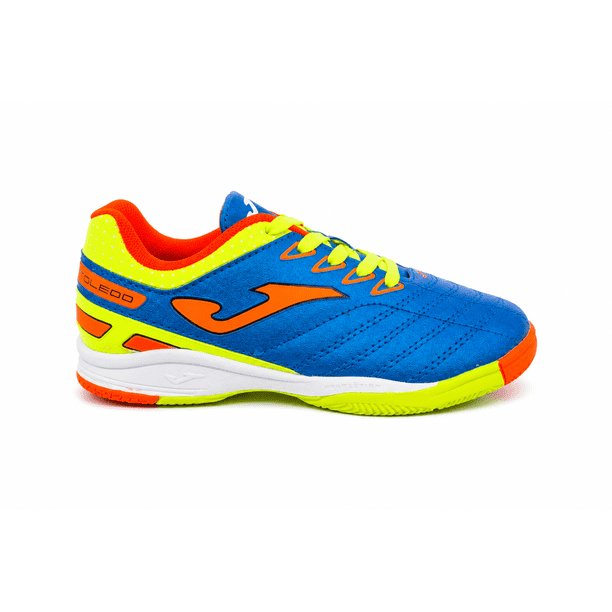 Zapatilla Joma Toledo Junior Azul Amarillo Futbol Sala Indoor Nino Talla 29