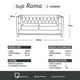 thumbnail image 4 of Sofa Roma 2C Cuero Colorado Caramelo, 4 of 5