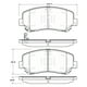 thumbnail image 2 of Pastillas Freno para auto Suzuki Kizashi 2010-2013 Delantero, 2 of 4