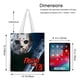 thumbnail image 5 of Jason Voorhees: Viernes 13 Bolso de tela con estampado de lienzo para mujer, bolsa de compras reutilizable y estética, con cremallera interior, regalo para mujer,38*45cm., 5 of 6