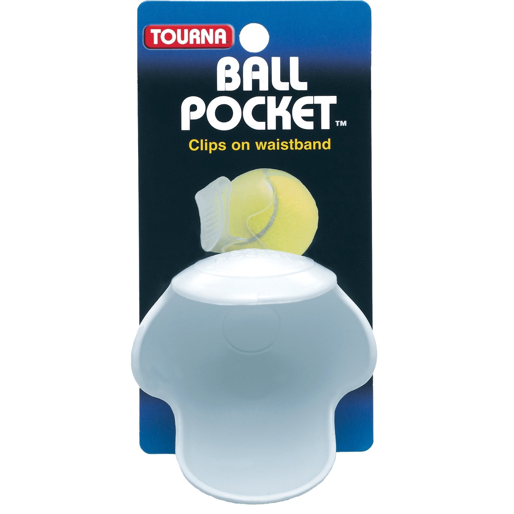 Porta Pelotas De Tenis Tourna Con Clip Para Cintura Blanco
