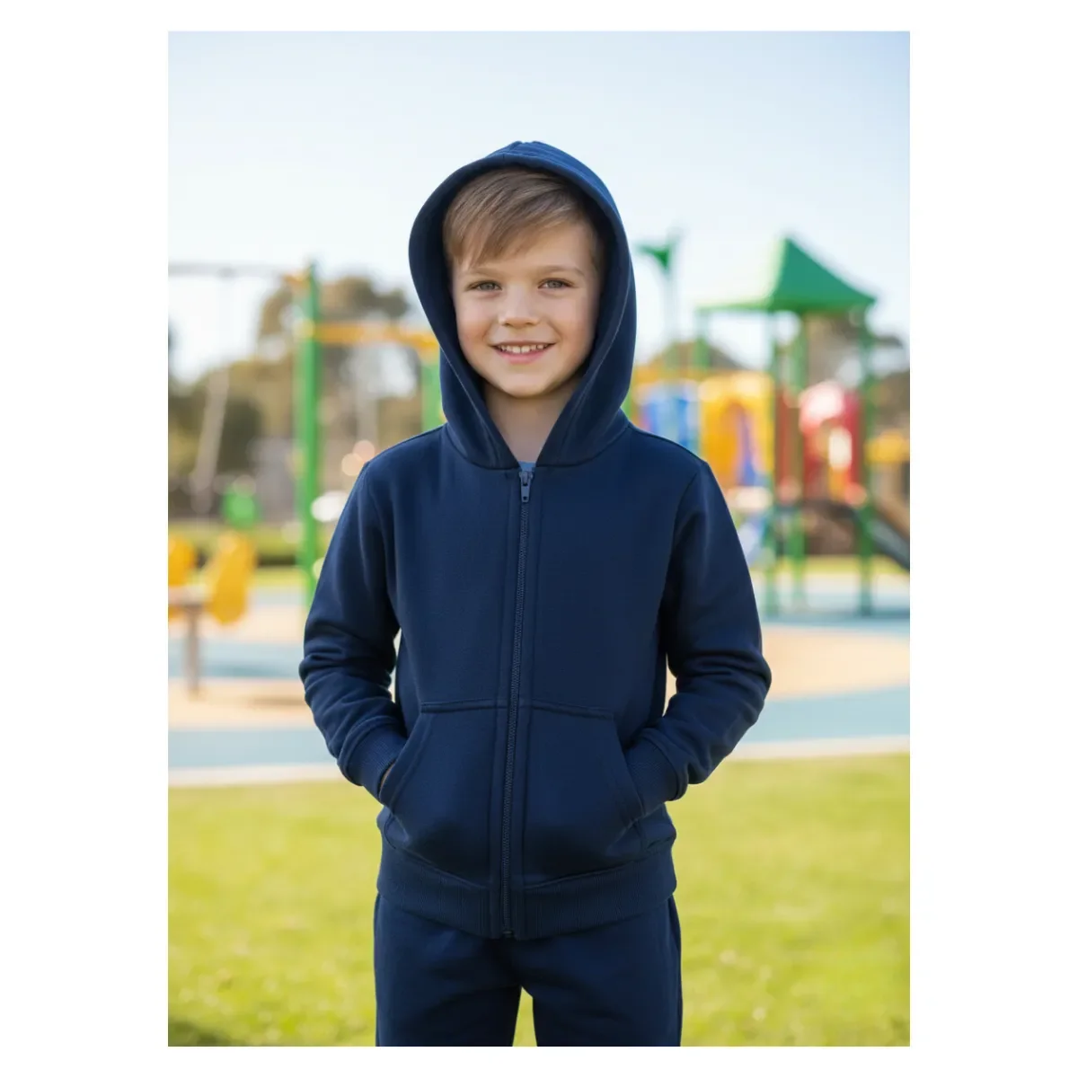 Genérico - Conjunto Buzo Pantalon Y Poleron De Algodon Escolar Unisex