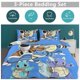 thumbnail image 5 of Squi_rtle Print Bedding Set Pattern Duvet Cove Set 3 Pieces 1 Quilt Cover And 2 Pillowcases for Women Men Teens, 5 of 5