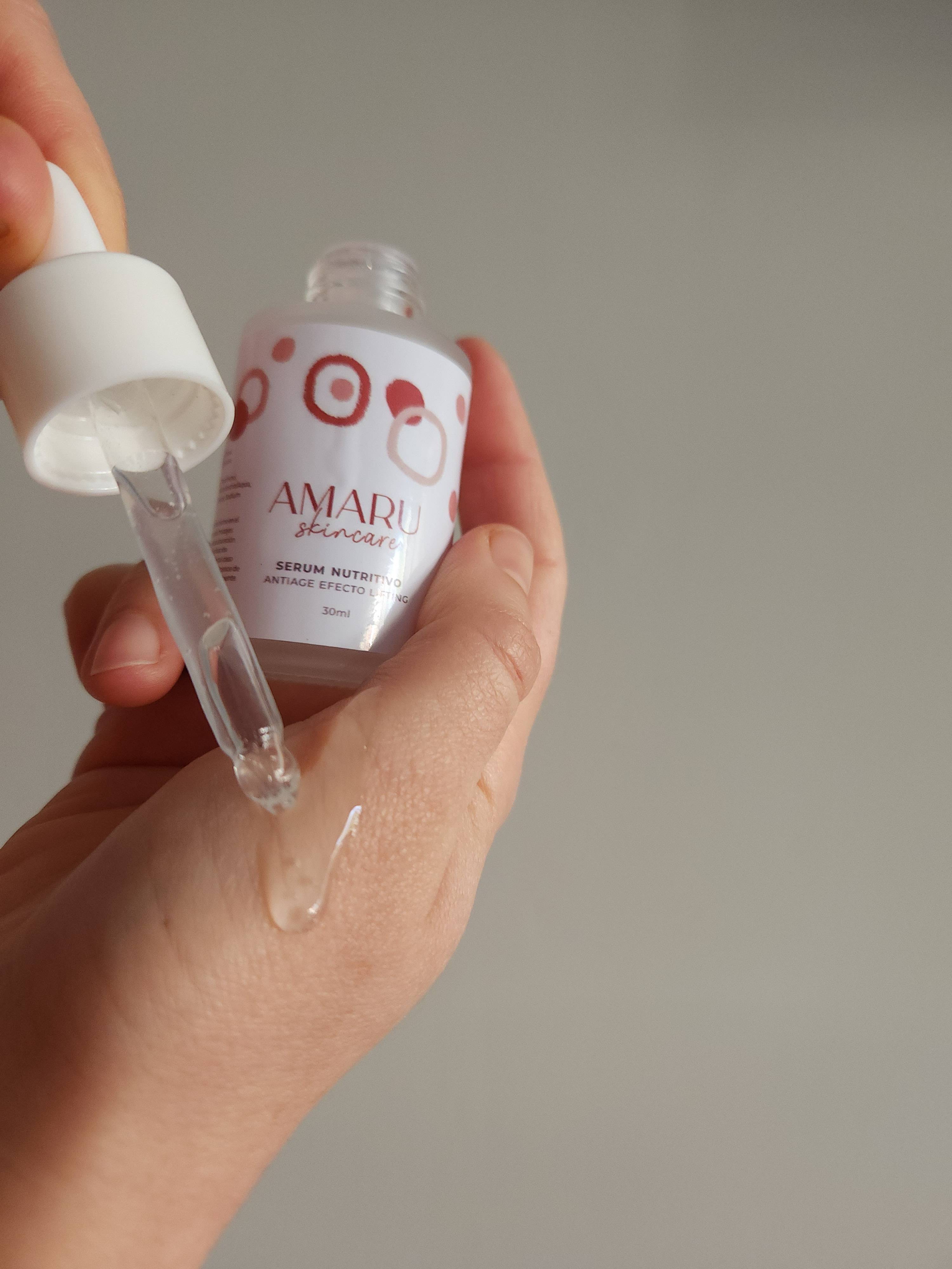 Amaru Skincare - Serum Facial Nutritivo Efecto Lifting Con Ácido Hialurónico 30 Ml