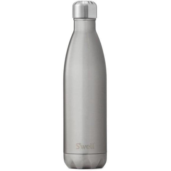 Botella de agua S'well de acero inoxidable, 750 ml, revestimiento plateado