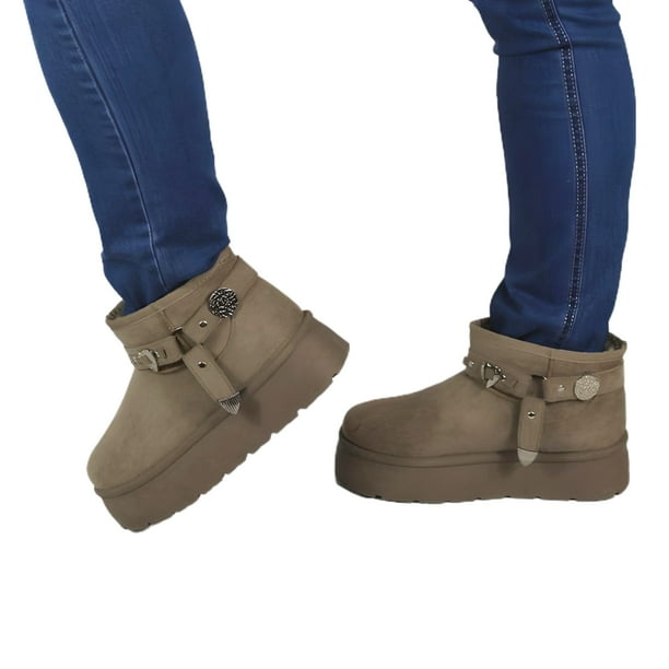 Pantufla Casual de Mujer 18 Yassne Gris