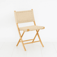 Klik Muebles - Silla Nido Plegable De Madera Rattan Natural