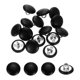 thumbnail image 1 of 15 Paquete de Botones Cubiertos de Cuero, 12.5mm 20L Botones Redondos de Metal con Vástago para Coser en Ropa, Abrigos, Sombreros, Decoración de Sofás, Manualidades DIY, Negro, 1 of 6