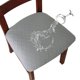 thumbnail image 1 of Xiao Hua Funda de Silla de Comedor Desmontable y Lavable, Funda de Cojín a Prueba de Polvo, Adecuada para Funda de Silla de Comedor de jacquard, Juego de 2 Piezas, Gris Claro, 1 of 4