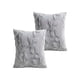 thumbnail image 1 of Pack De 2 Fundas De Cojin Con Relieve 45x45cm Gris C, 1 of 4