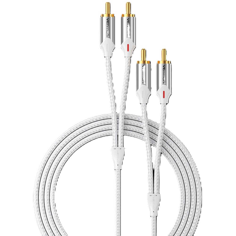 Cable Rca Dual Cubierta Algodón-10M - Vention