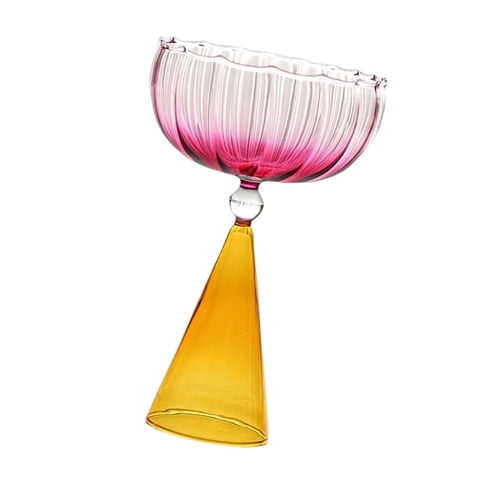 Bothyi - Copas Románticas Copa De Vino Colorida Para Pudín Té Helado Naranja