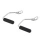 thumbnail image 1 of Accessory Total Gym - Asas de agarre cromadas con extremo abierto, negras, 1 of 8
